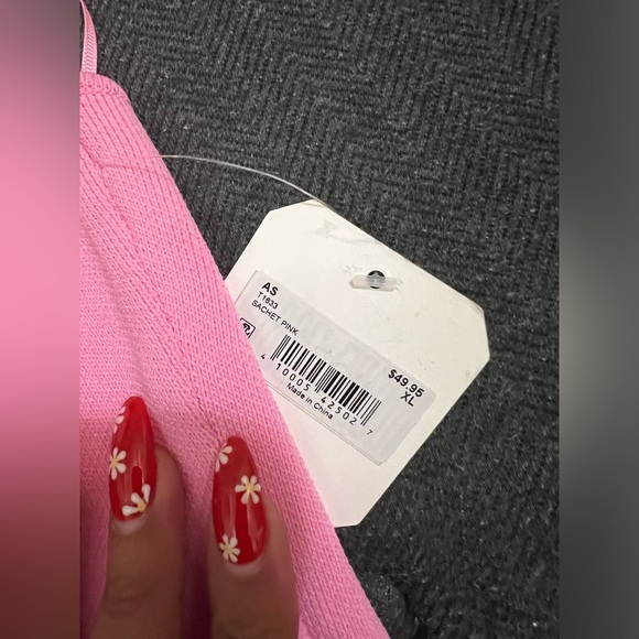 Bright pink strapless tube top - Picture 2 of 4